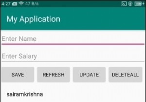 Android sqlite में DELETE कारण का उपयोग कैसे करें? 