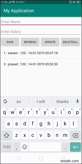 Android sqlite में regexp का उपयोग करके विशेष आईडी रिकॉर्ड कैसे प्राप्त करें? 
