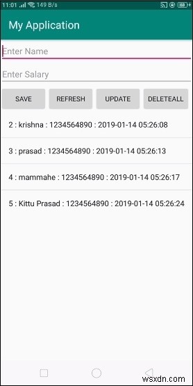 Android sqlite में OFFSET का उपयोग कैसे करें? 