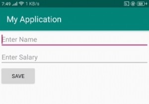 Android sqlite में NOT NULL बाधाओं का उपयोग कैसे करें? 