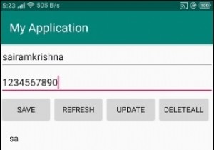 एंड्रॉइड स्क्लाइट में सबस्ट्र () का उपयोग कैसे करें? 