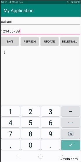 Android sqlite में Total_changes () का उपयोग कैसे करें? 