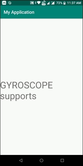 एंड्रॉइड मोबाइल की जांच कैसे करें GYROSCOPE सेंसर का समर्थन करता है? 