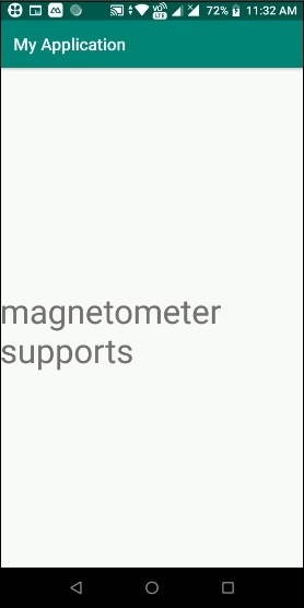 एंड्रॉइड मोबाइल को मैग्नेटोमीटर का समर्थन कैसे करें? 
