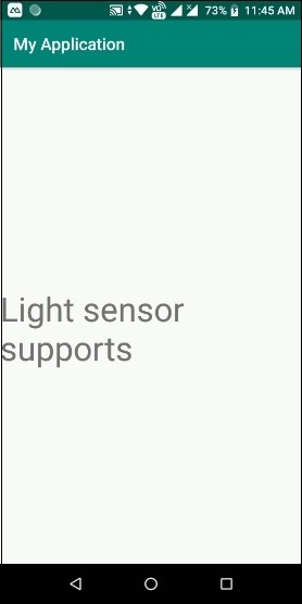 एंड्रॉइड मोबाइल को कैसे जांचें लाइट सेंसर का समर्थन करता है? 