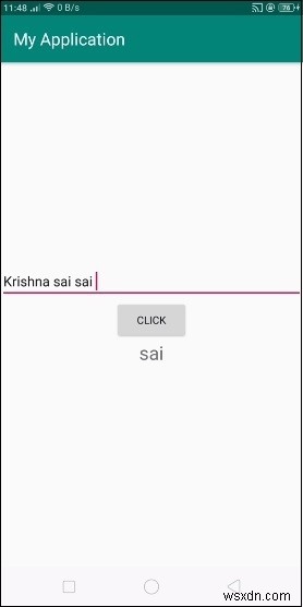 एंड्रॉइड टेक्स्टव्यू में स्प्लिट () का उपयोग कैसे करें? 