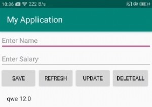 एंड्रॉइड स्क्लाइट में दो कॉलम कैसे सम्मिलित करें? 