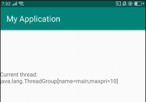 एंड्रॉइड में थ्रेड समूह की जानकारी कैसे प्राप्त करें? 