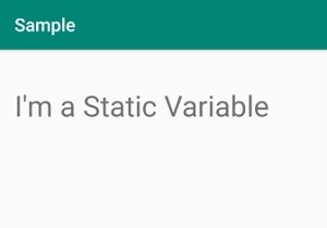 एंड्रॉइड स्टूडियो में स्थिर चर के लिए कहां और कैसे उपयोग करें? 