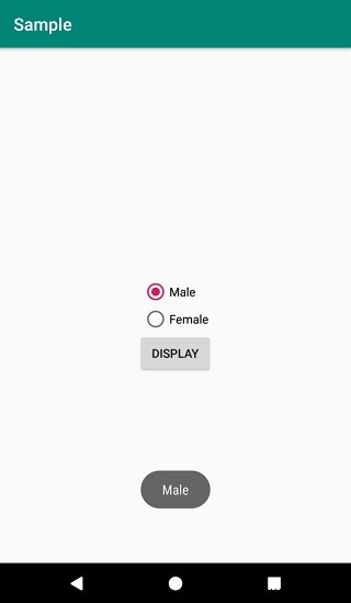 एंड्रॉइड में रेडियो बटन का उपयोग कैसे करें? 