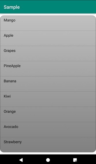 मैं एंड्रॉइड में गोलाकार कोनों के साथ एक सूची दृश्य कैसे बना सकता हूं? 