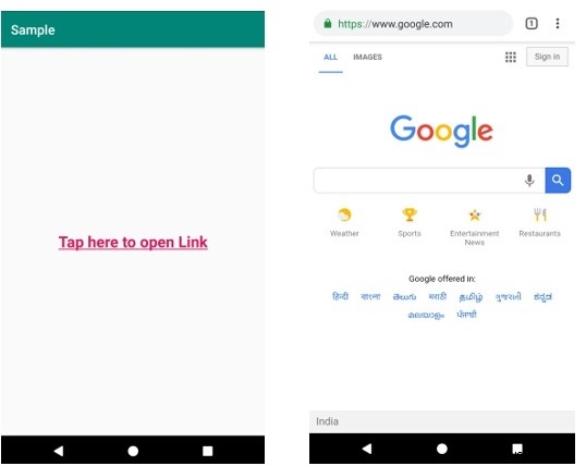 एंड्रॉइड पर टेक्स्ट व्यू में क्लिक करने योग्य लिंक कैसे बनाएं? 