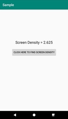 एंड्रॉइड में प्रोग्राम के रूप में स्क्रीन डीपीआई कैसे प्राप्त करें? 