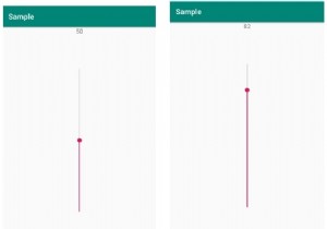 एंड्रॉइड में वर्किंग वर्टिकल सीकबार कैसे प्राप्त करें? 
