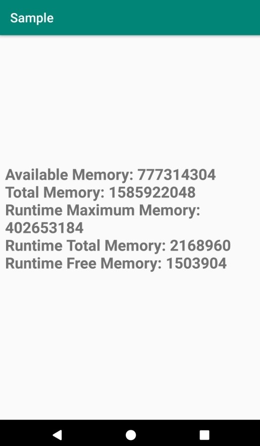 एंड्रॉइड ऐप द्वारा उपयोग की जाने वाली रैम की मात्रा की जांच कैसे करें? 