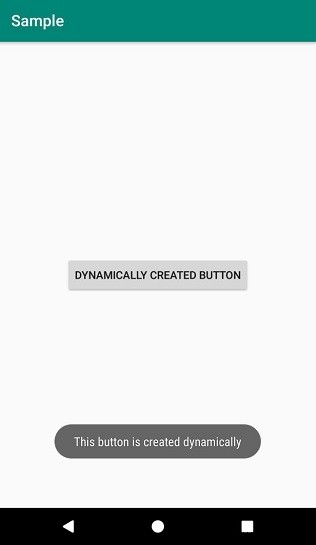 एंड्रॉइड में गतिशील रूप से एक बटन कैसे जोड़ें? 