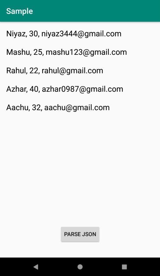 एंड्रॉइड ऐप में JSON को पार्स करने के लिए वॉली लाइब्रेरी का उपयोग कैसे करें? 