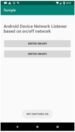 ऑन/ऑफ नेटवर्क के आधार पर एंड्रॉइड डिवाइस नेटवर्क श्रोता कैसे बनाएं? 