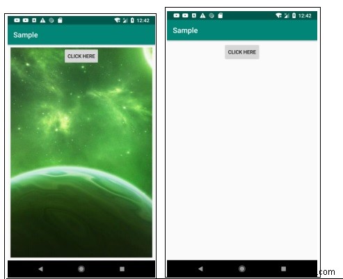 Android में ImageView को कैसे साफ़ करें? 