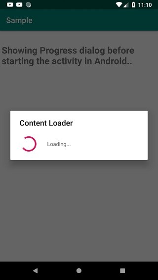 एंड्रॉइड में गतिविधि शुरू करने से पहले प्रगति संवाद कैसे प्रदर्शित करें? 