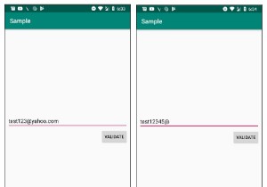 मुझे एंड्रॉइड में एक ई-मेल पता कैसे सत्यापित करना चाहिए? 