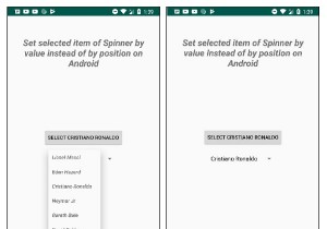 एंड्रॉइड पर स्थिति के बजाय स्पिनर के चयनित आइटम को मूल्य से कैसे सेट करें? 