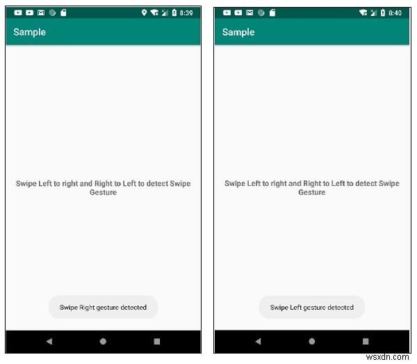 एंड्रॉइड पर दाएं से बाएं और बाएं से दाएं स्वाइप जेस्चर को कैसे संभालें? 