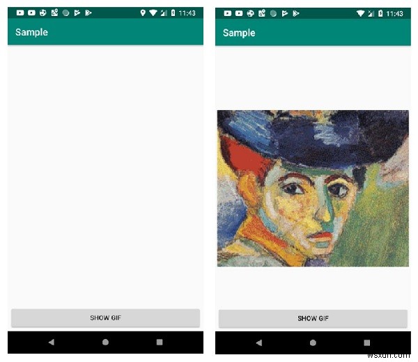 एंड्रॉइड में एनिमेटेड जीआईएफ छवियों को कैसे प्रदर्शित करें? 