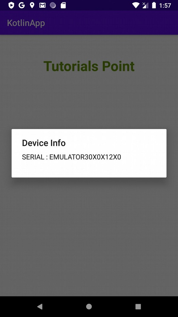 कोटलिन का उपयोग करके एंड्रॉइड डिवाइस का सीरियल नंबर कैसे खोजें? 