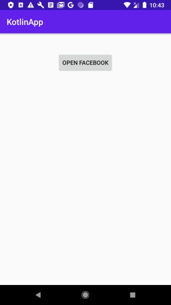 कोटलिन का उपयोग करके एंड्रॉइड ऐप से फेसबुक पेज कैसे खोलें? 