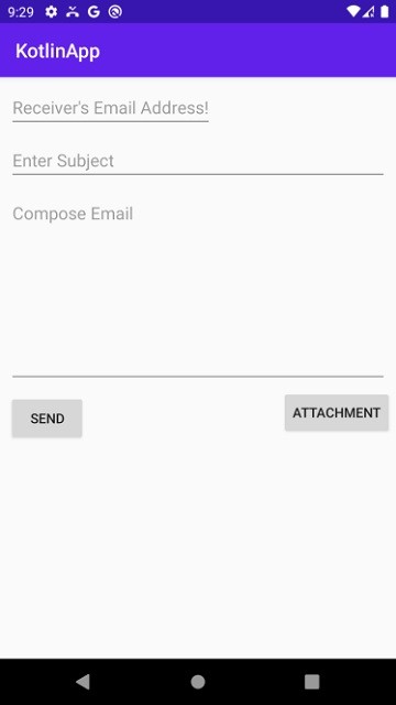 कोटलिन का उपयोग करके एंड्रॉइड में फ़ाइल अटैचमेंट के साथ एक ईमेल कैसे भेजें? 