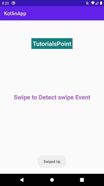 कोटलिन का उपयोग करके एंड्रॉइड में बाएं/दाएं और ऊपर/नीचे के बीच स्वाइप दिशा का पता कैसे लगाएं? 