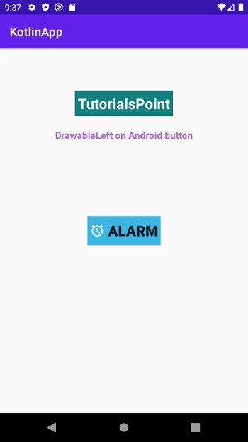 कोटलिन का उपयोग करके एंड्रॉइड बटन पर प्रोग्रामेटिक रूप से ड्रॉएबल लेफ्ट कैसे सेट करें? 