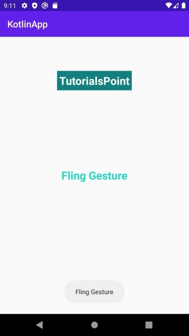 कोटलिन का उपयोग करके एंड्रॉइड ऐप में काम कर रहे फ़्लिंग जेस्चर डिटेक्शन कैसे प्राप्त करें? 