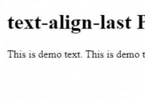 CSS के साथ टेक्स्ट की अंतिम पंक्ति को संरेखित करें 
