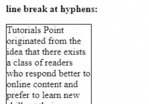 CSS शब्द-विराम गुण 