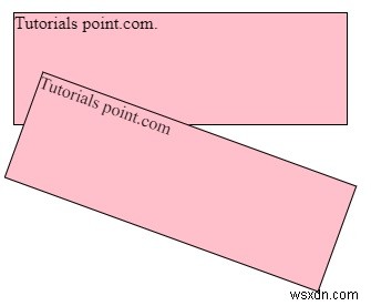 CSS का उपयोग करके तत्व को कोण के आधार पर घुमाएँ 