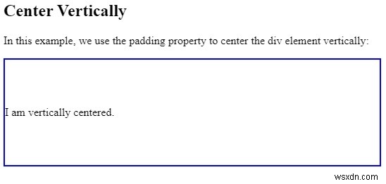CSS में एक तत्व को लंबवत रूप से केन्द्रित करें 