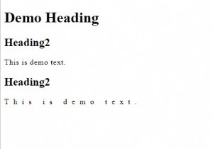CSS का उपयोग करके लेटर स्पेसिंग 