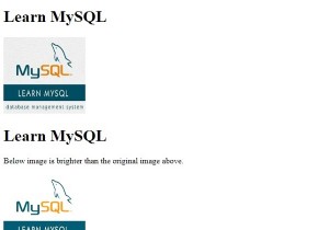 CSS3 का उपयोग करके छवि चमक सेट करना 