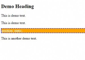 सीएसएस में स्टेटिक पोजिशनिंग 