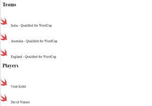 CSS में सूची मार्कर के रूप में छवियों का उपयोग करना 