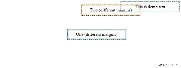 CSS का उपयोग करके अलग-अलग पक्षों के लिए मार्जिन सेट करना 