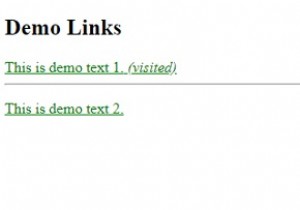 CSS का उपयोग करके लिंक का रंग सेट करना 