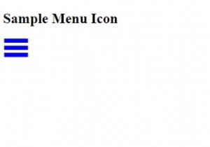 CSS के साथ मेनू आइकन कैसे बनाएं? 
