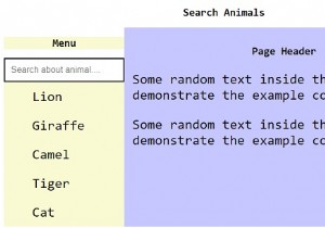 जावास्क्रिप्ट के साथ लिंक फ़िल्टर करने के लिए खोज मेनू कैसे बनाएं? 