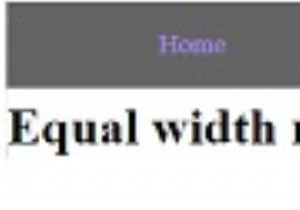 सीएसएस के साथ समान-चौड़ाई वाले नेविगेशन लिंक के साथ नेविगेशन बार कैसे बनाएं? 