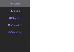सीएसएस का उपयोग करके आइकन के साथ साइड नेविगेशन मेनू कैसे बनाएं? 