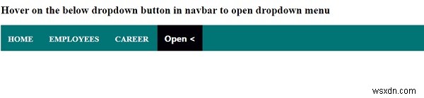 CSS के साथ ड्रॉपडाउन नेविगेशन बार कैसे बनाएं? 