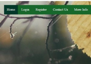 सीएसएस के साथ एक छवि पर नेविगेशन मेनू कैसे जोड़ें? 